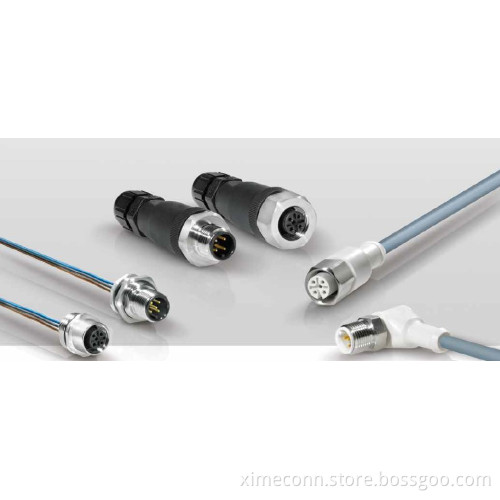 waterproof M12 connectors IP68 grade CAN BUS wire
